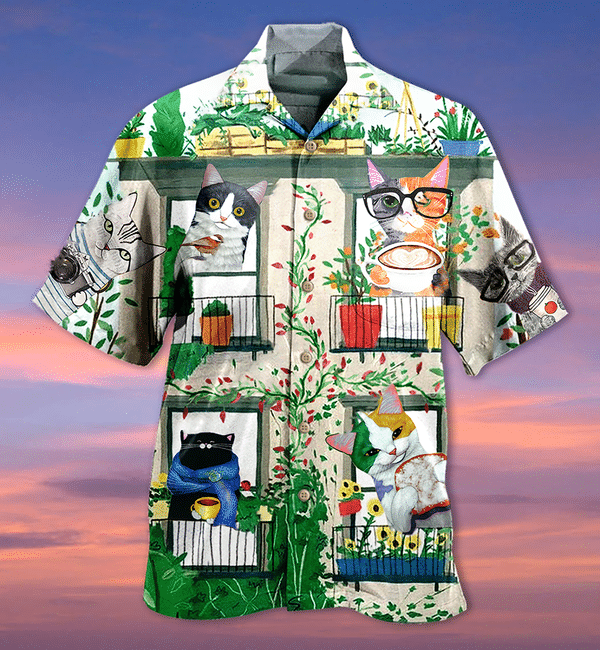 Cats Good Morning Limited Edition - Hawaiian Shirt - Hawaiian Shirt For Men