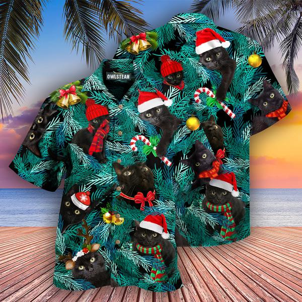 Cats Is It Jolly Enough Black Cat Edition - Hawaiian Shirt - Hawaiian Shirt For Men