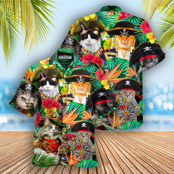 Cats It's Pirate Life For Me Edition - Hawaiian Shirt - Hawaiian Shirt For Men, Hawaiian Shirt For Women, Aloha Shirt