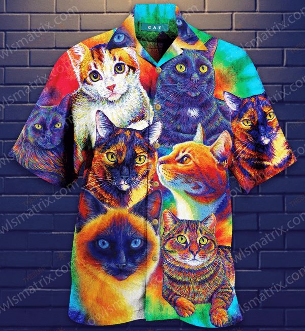 Cats Love Life Style Limited Edition - Hawaiian Shirt - Hawaiian Shirt For Men, Hawaiian Shirt For Women, Aloha Shirt