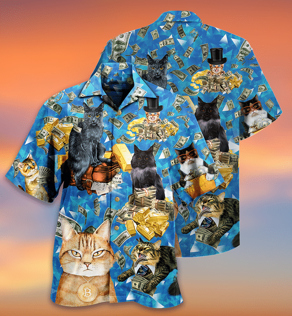 Cats Love Money Limited Edition - Hawaiian Shirt - Hawaiian Shirt For Men