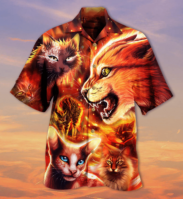 Cats Play Fire Limited Edition - Hawaiian Shirt - Hawaiian Shirt For Men