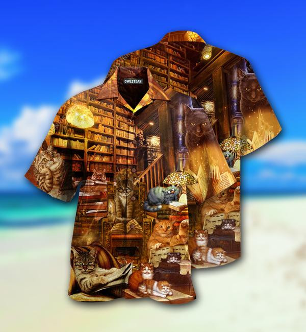 Cats Read Books Limited - Hawaiian Shirt Hawaiian Shirt For Men