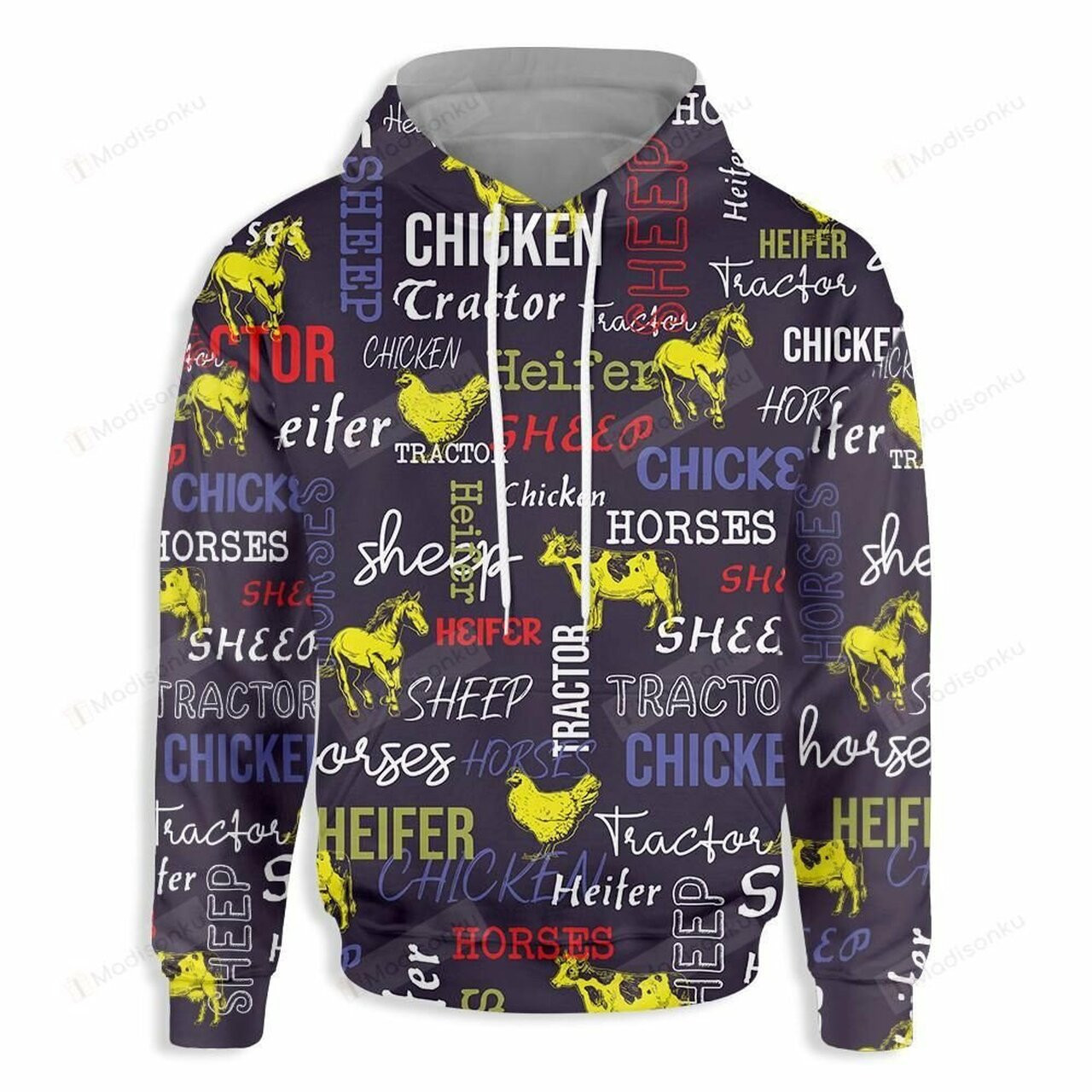 Cattle Pattern Farmer For Unisex 3d All Over Print Hoodie