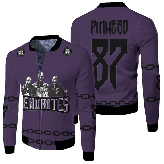 Cenobites Pinhead 87 Halloween Fleece Bomber Jacket