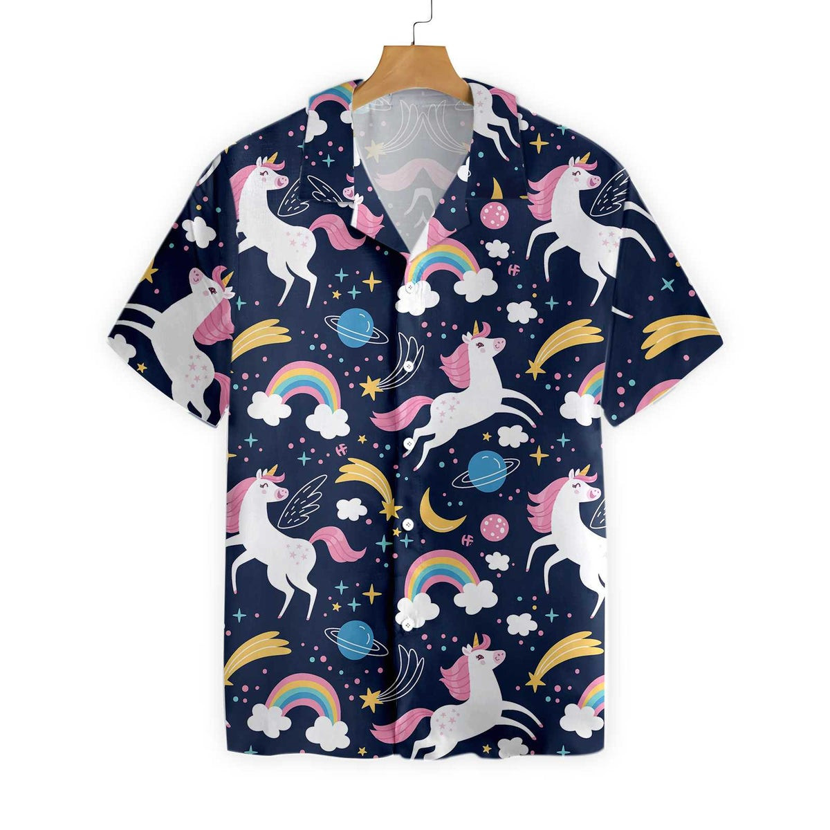 Cheerful Unicorn Hawaiian Shirt