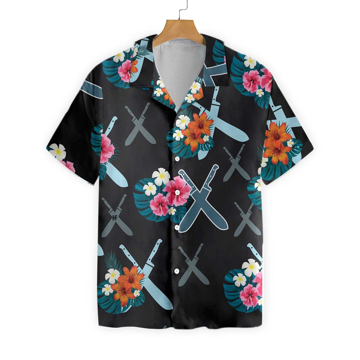 Chef Knives Tropical Hawaiian Shirt