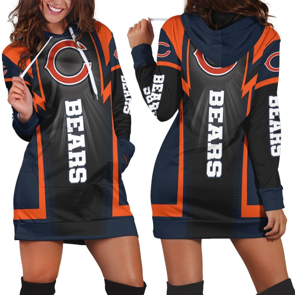 Chicago Bears For Fans Hoodie Dress Sweater Dress Sweatshirt Dress