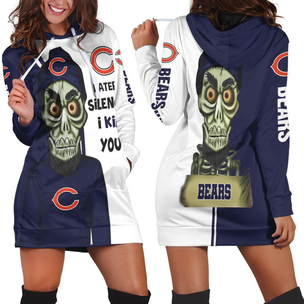 Chicago Bears Haters I Kill You 3d Hoodie Dress Sweater Dress Sweatshirt Dress