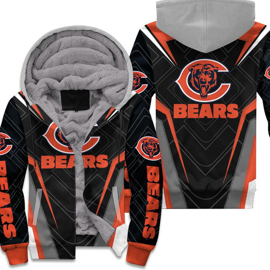 Chicago Bears Logo Legging For Fan 3D Fleece Hoodie