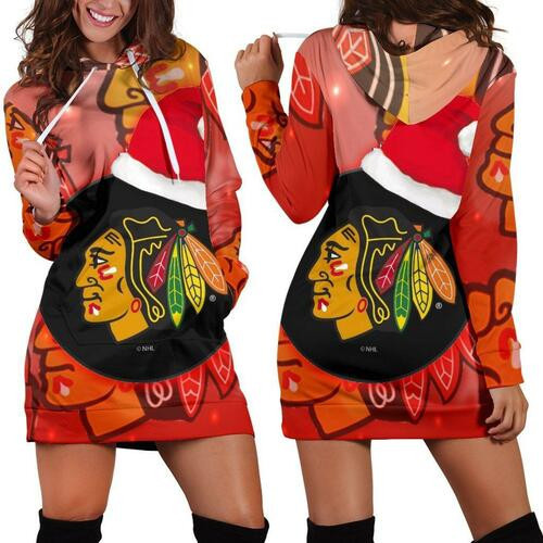 Chicago Blackhawks Hoodie Dress Sweater Dress Sweatshirt Dress 3d All Over Print For Women Hoodie