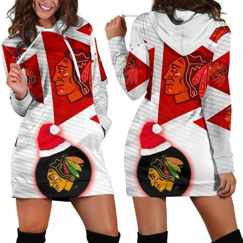 Chicago Blackhawks Hoodie Dress Sweater Dress Sweatshirt Dress 3d All Over Print For Women Hoodie