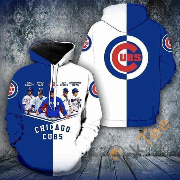 Chicago Cubs Coach And Players Signed Legend Hoodie 3d