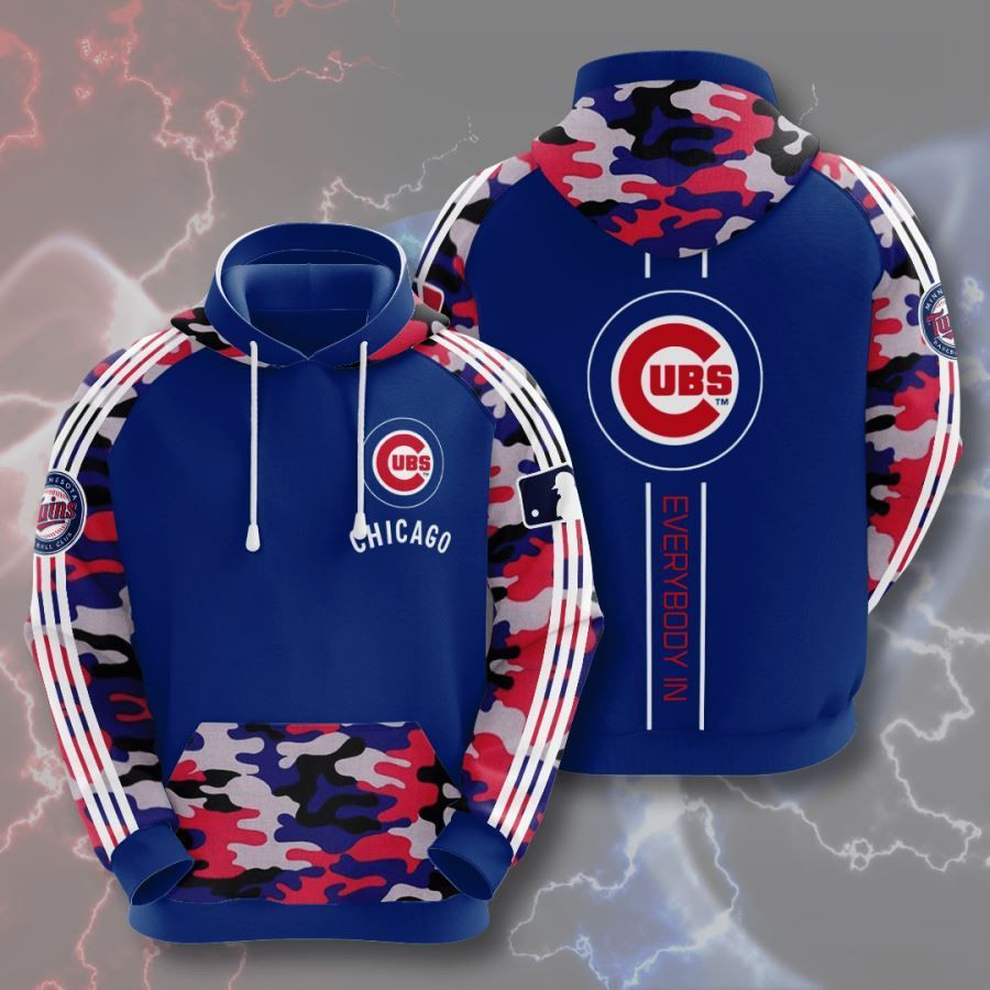Chicago Cubs No354 Custom Hoodie 3D All Over Print