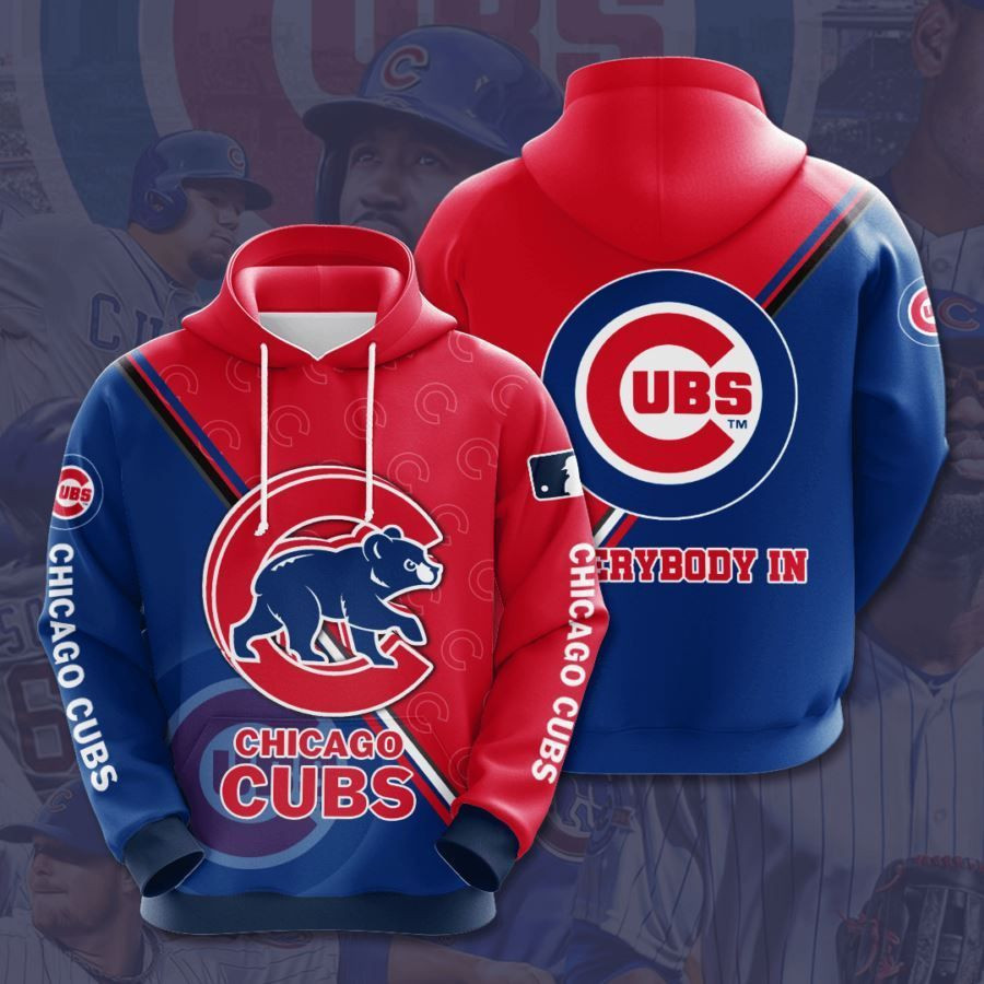 Chicago Cubs No359 Custom Hoodie 3D All Over Print
