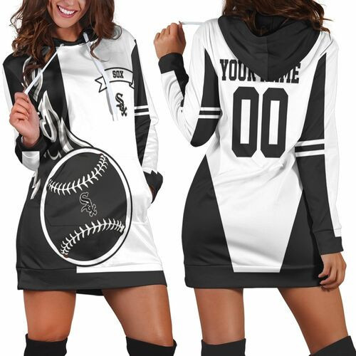 Chicago White Sox 3d Hoodie Dress Sweater Dress Sweatshirt Dress