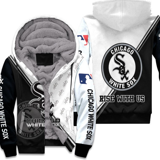 Chicago White Sox Black And White For Fan 3D Fleece Hoodie