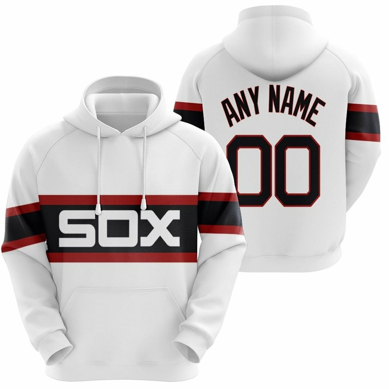 Chicago White Sox Mlb Majestic Throwback White 2019 Jersey Style Custom Gift For Chicago Fans Hoodie