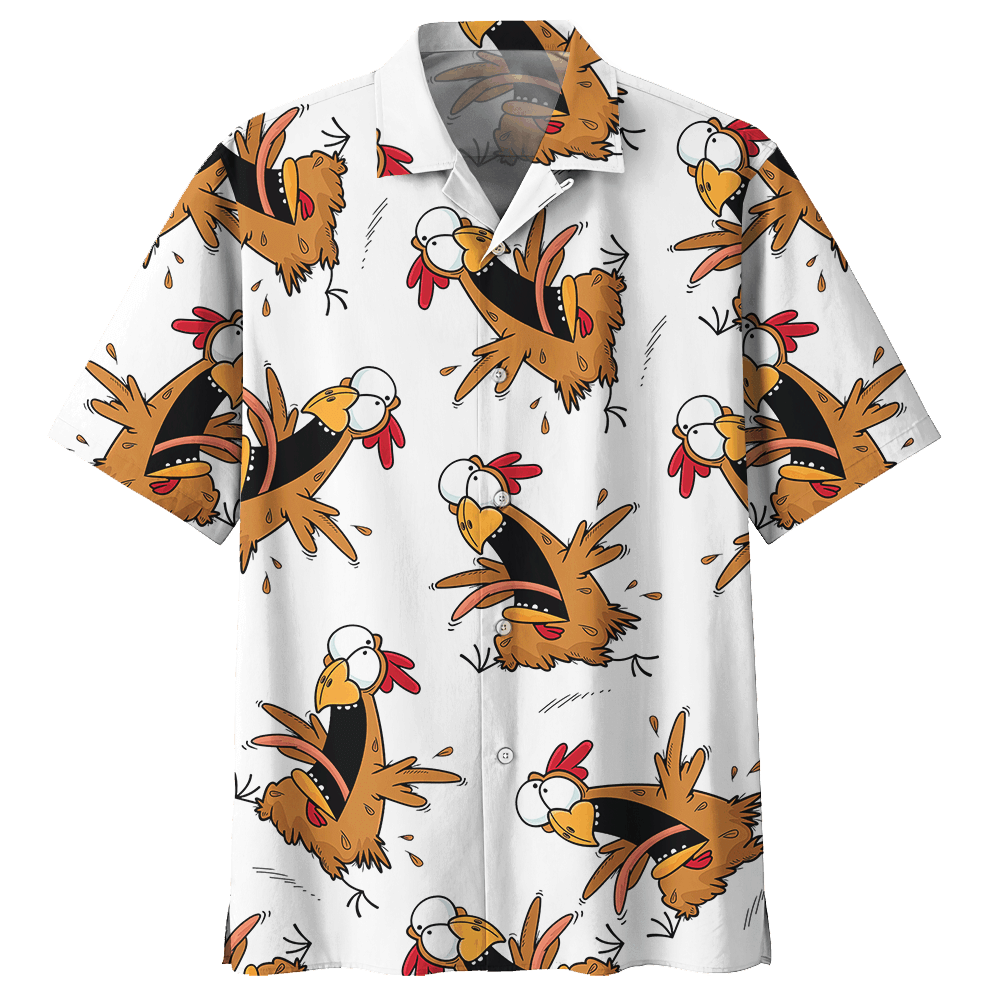 Chicken Aloha Hawaiian Shirt Colorful Short Sleeve Summer Beach Casual Shirt For Men And Women