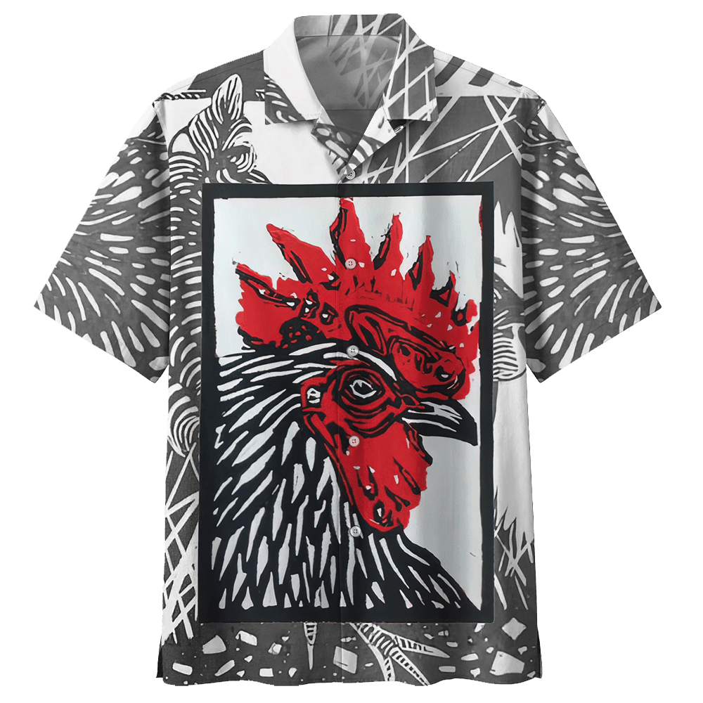 Chicken Aloha Hawaiian Shirt Colorful Short Sleeve Summer Beach Casual Shirt For Men And Women