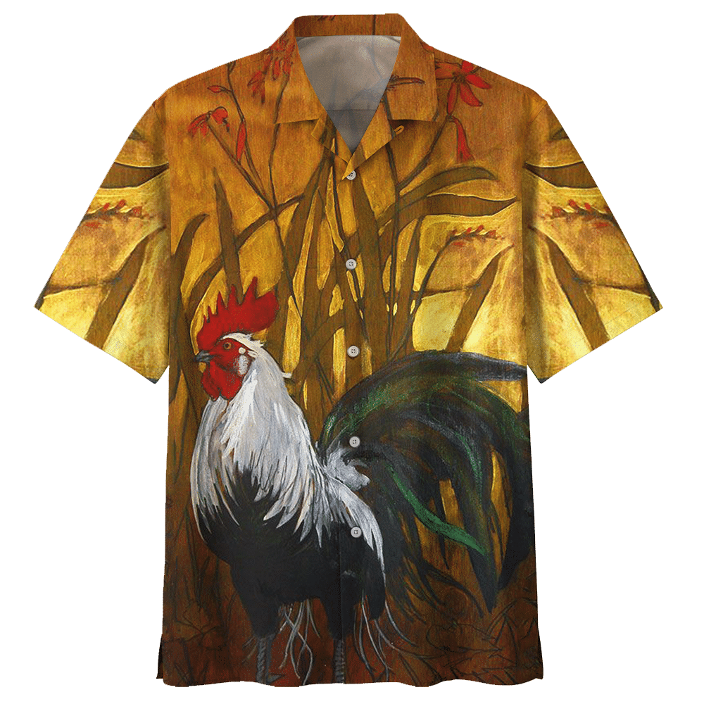 Chicken Aloha Hawaiian Shirt Colorful Short Sleeve Summer Beach Casual Shirt For Men And Women