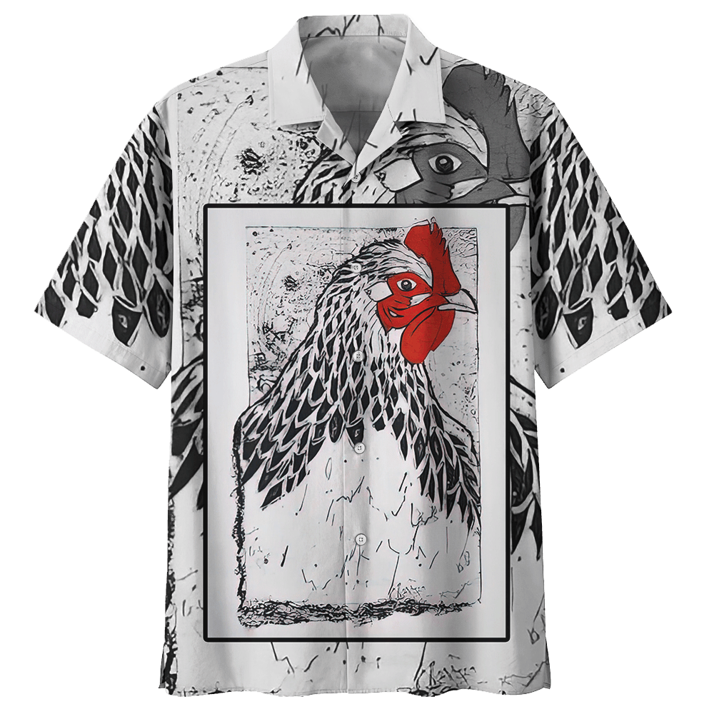 Chicken Aloha Hawaiian Shirt Colorful Short Sleeve Summer Beach Casual Shirt For Men And Women