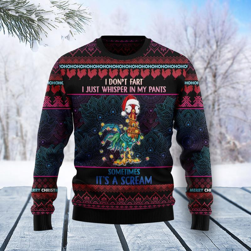 Chicken Funny Christmas Ugly Christmas Sweater Ugly Sweater For Men Women