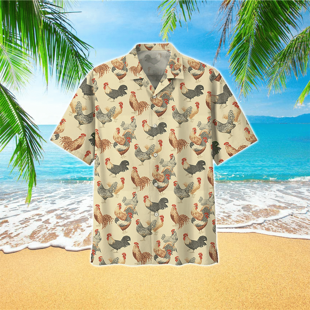 Chicken Hawaiian Shirt for Men and Women