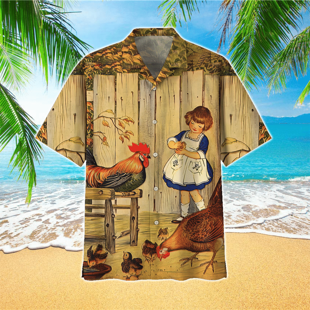 Chicken Hawaiian Shirt for Men and Women