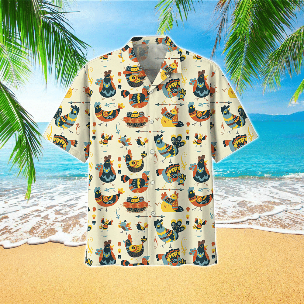 Chicken Hawaiian Shirt for Men and Women