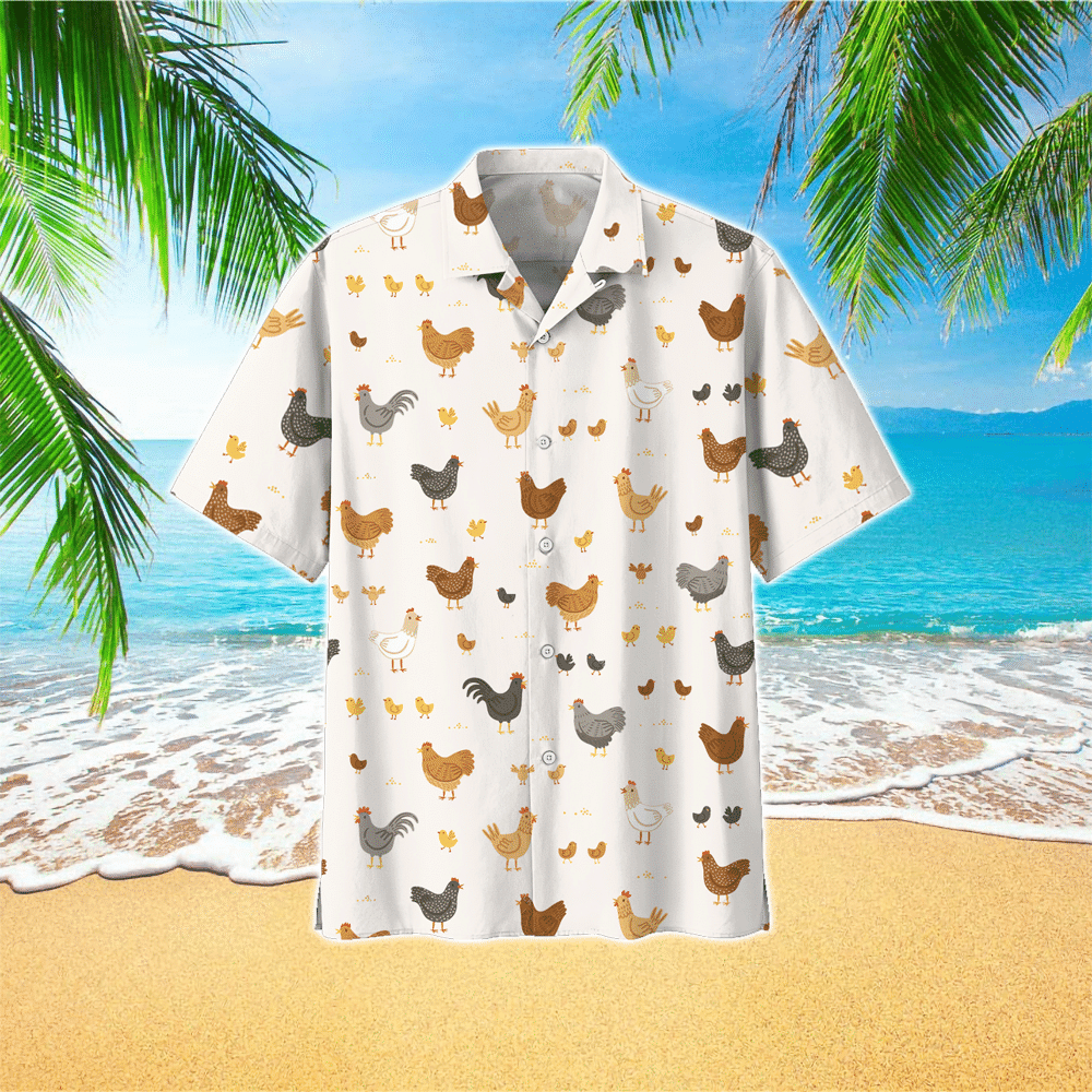 Chicken Hawaiian Shirt for Men and Women