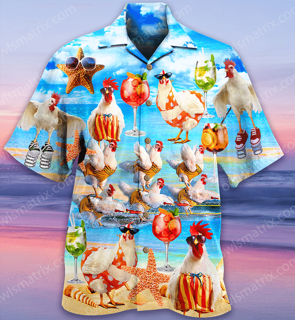 Chickens On The Beach Limited Edition - Hawaiian Shirt Hawaiian Shirt For Men