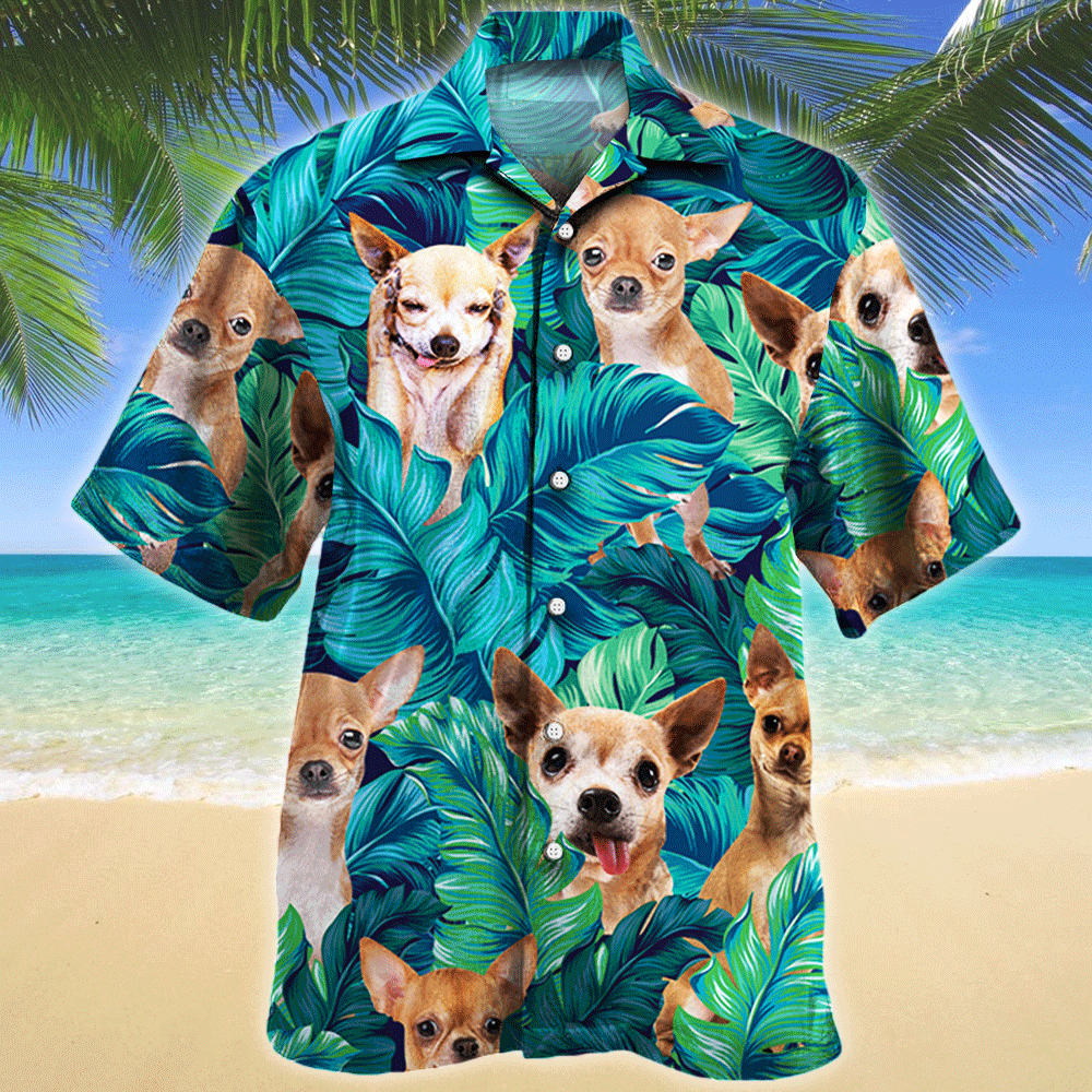 Chihuahua Dog Lovers Gift Hawaii Shirt Hawaiian Shirt For Men