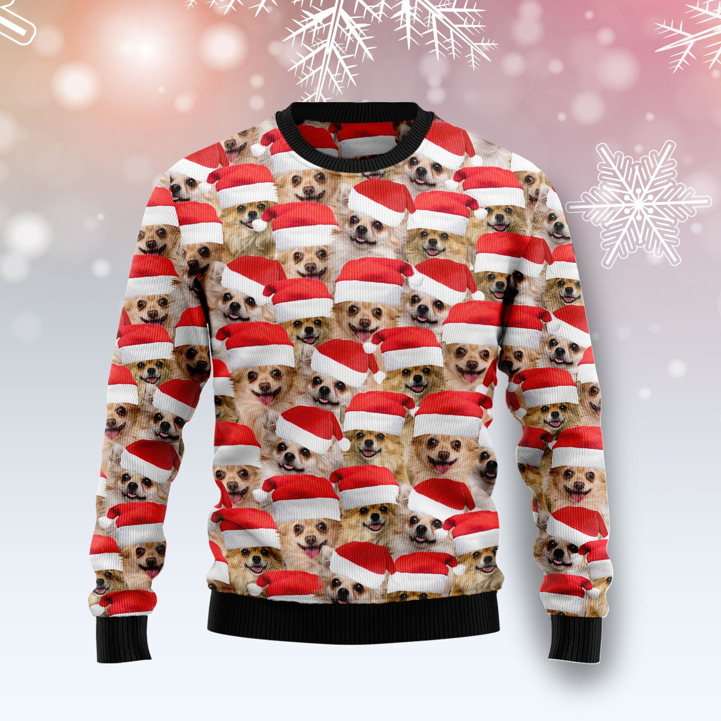 Chihuahua Group Awesome Ugly Christmas Sweater, Ugly Sweater For Men Women, Holiday Sweater