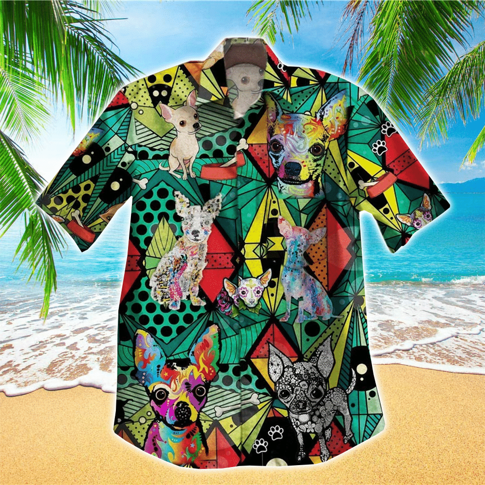 Chihuahua Hawaiian Shirt Mens Hawaiian Shirt For Dog Lover Shirt for Men and Women