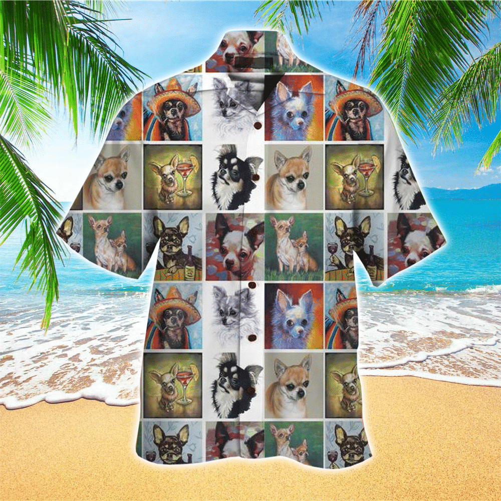 Chihuahua Hawaiian Shirt Perfect Chihuahua Terrier Clothing Shirt for Men and Women