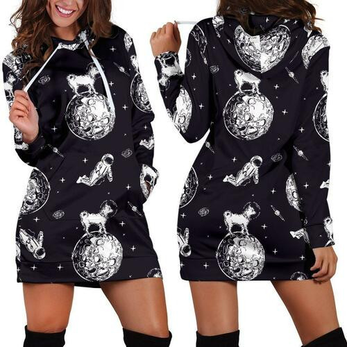 Chihuahua Hoodie Dress Sweater Dress Sweatshirt Dress 3d All Over Print For Women Hoodie