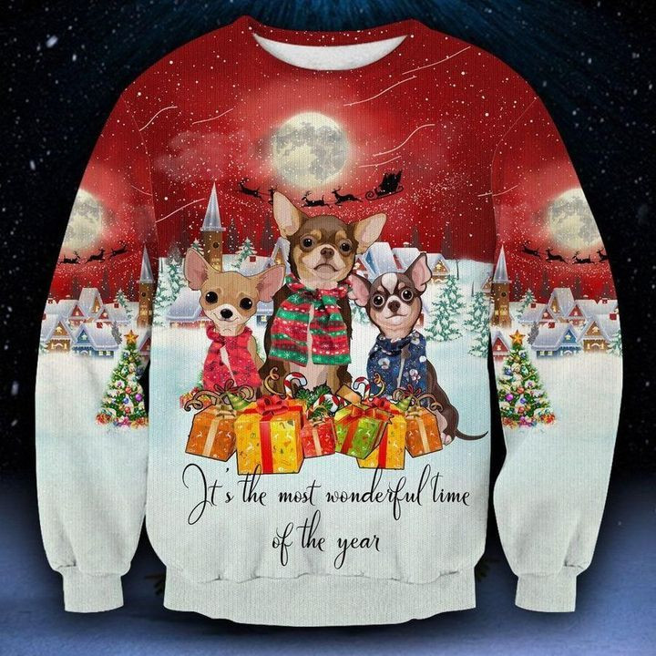 Chihuahua Ugly Christmas Sweater Ugly Sweater For Men Women