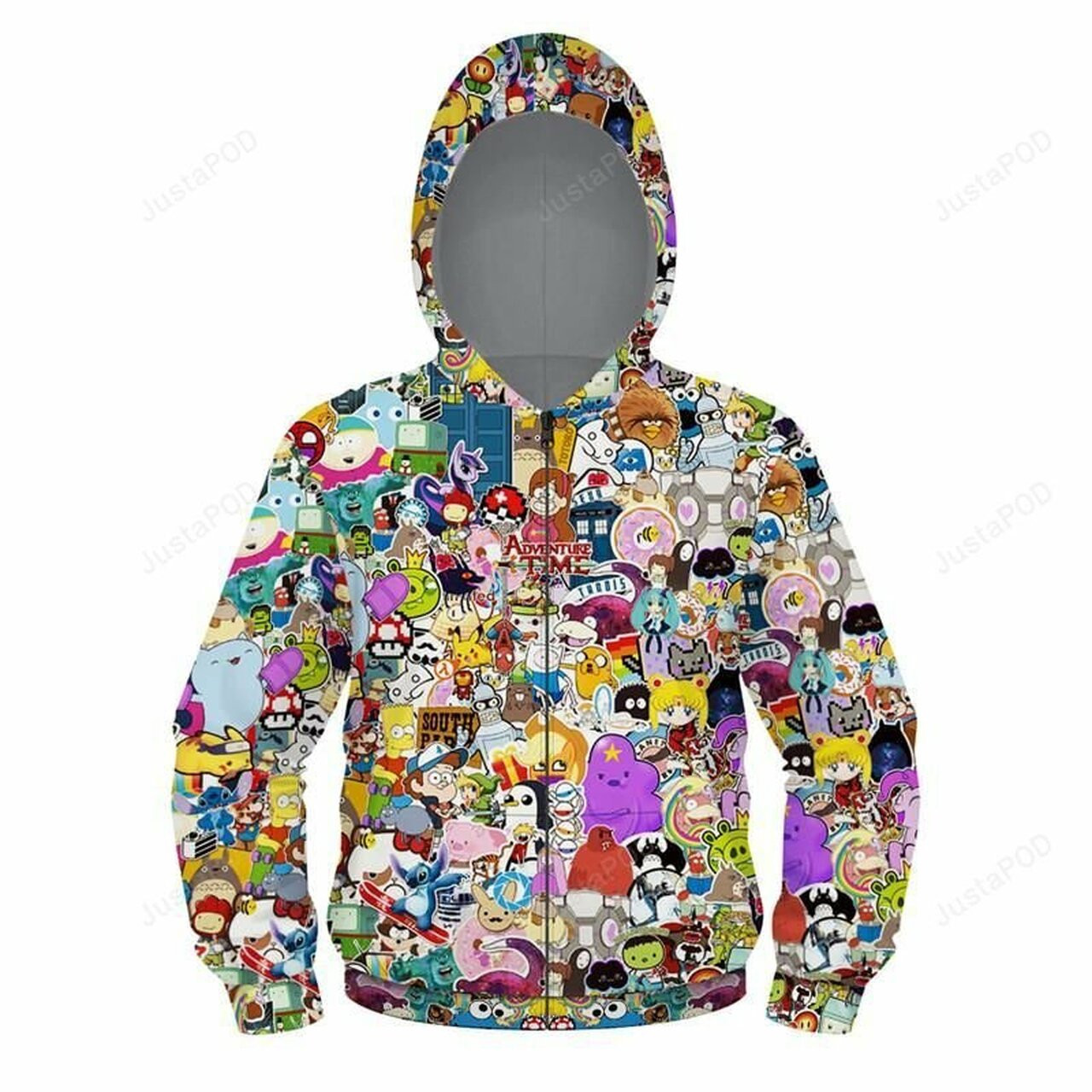 Childrens 3d All Over Print Hoodie