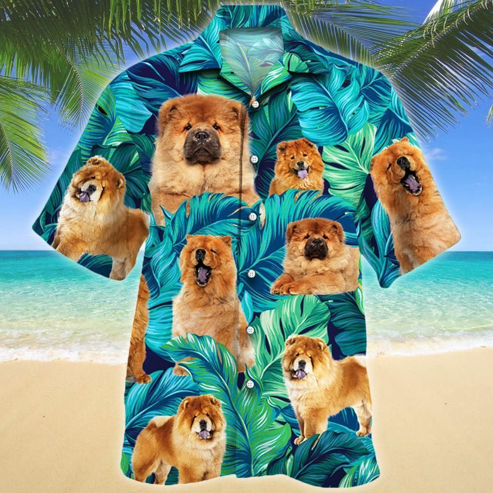 Chow Chow Dog Lovers Aloha Hawaiian Shirt Colorful Short Sleeve Summer Beach Casual Shirt For Men And Women