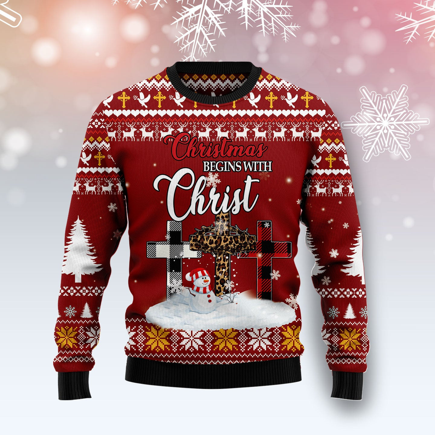 Christian Christmas Ugly Christmas Sweater, Ugly Sweater For Men Women, Holiday Sweater