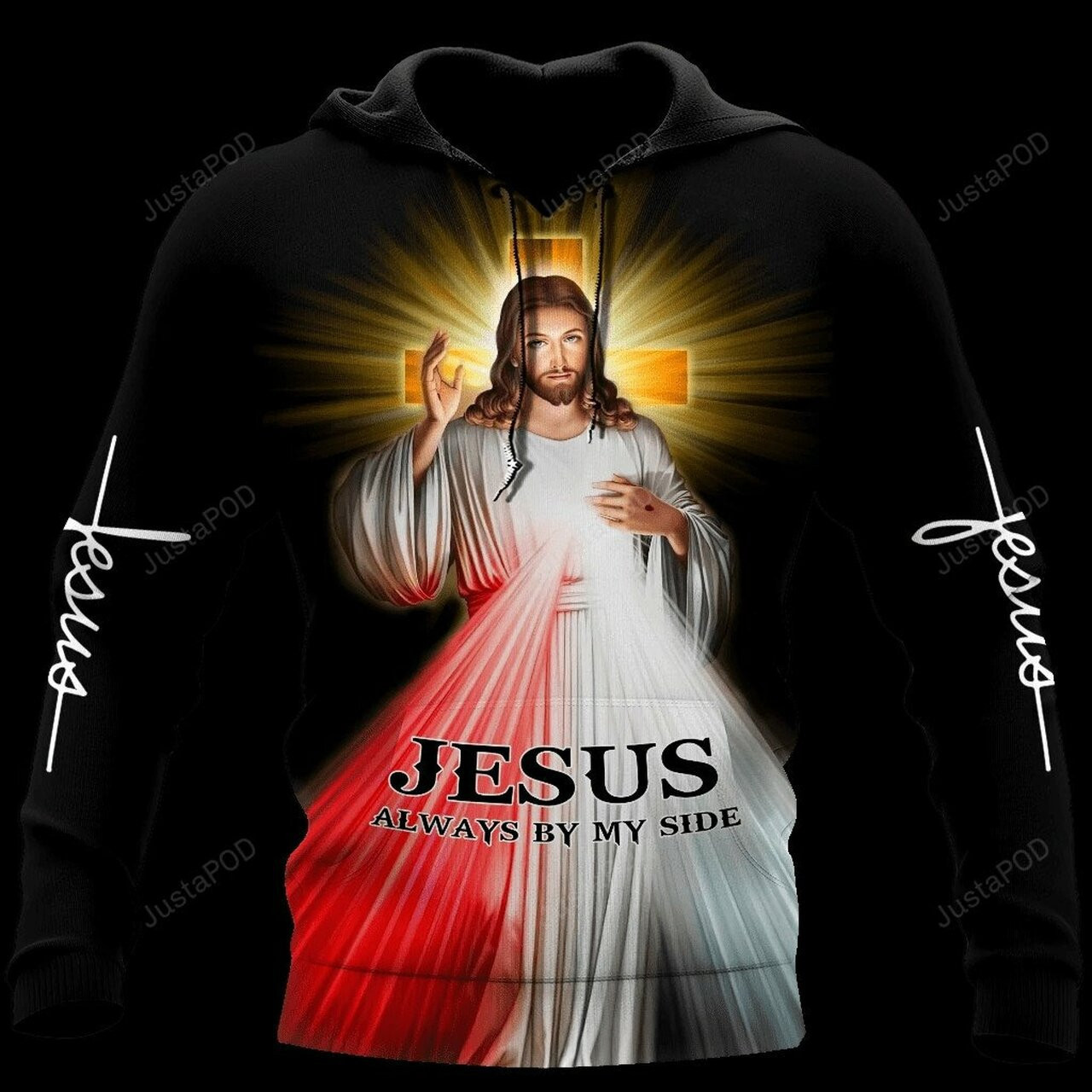 Christian Jesus Always By My Side 3d All Over Print Hoodie