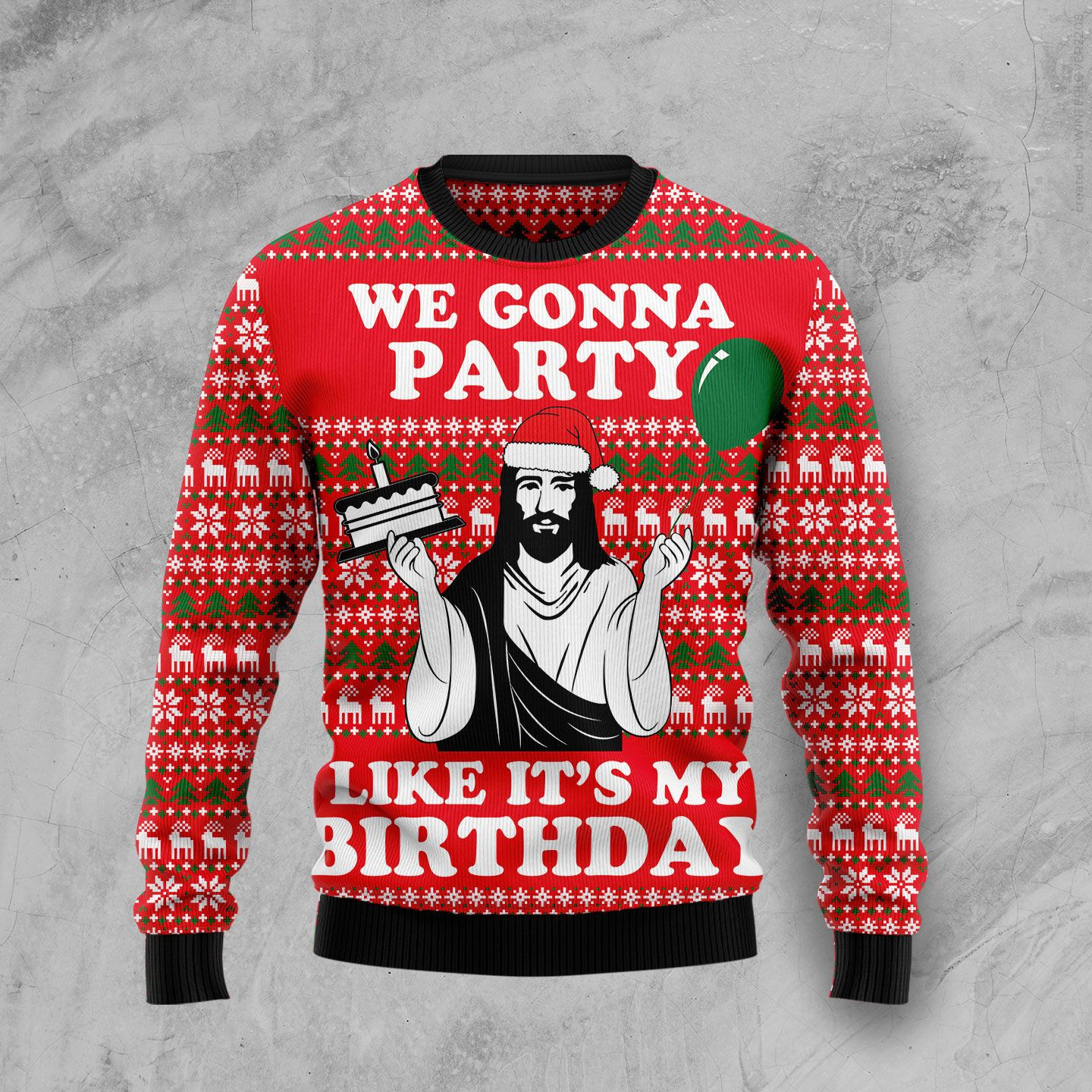 Christian Party Ugly Christmas Sweater Ugly Sweater For Men Women, Holiday Sweater