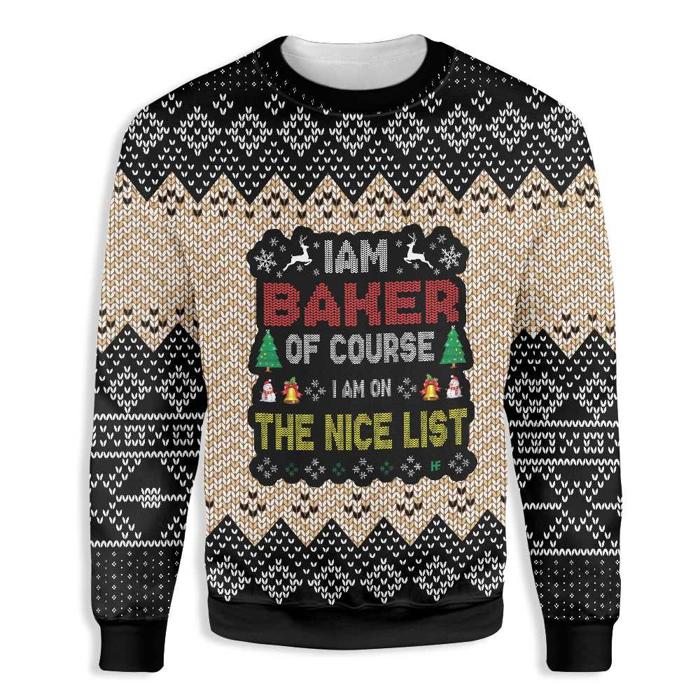 Christmas Baking Ugly Christmas Sweater Ugly Sweater For Men Women