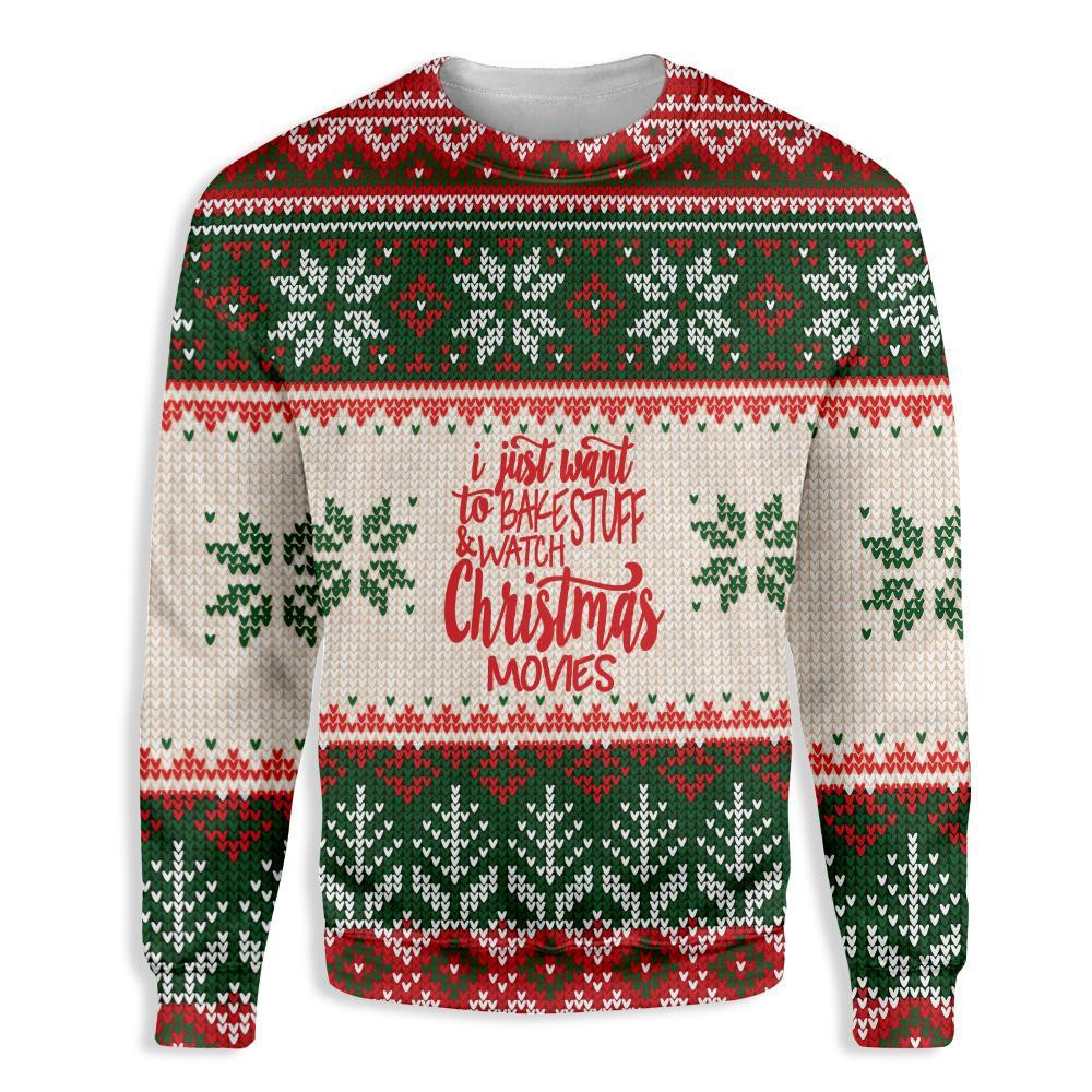 Christmas Baking Ugly Christmas Sweater Ugly Sweater For Men Women