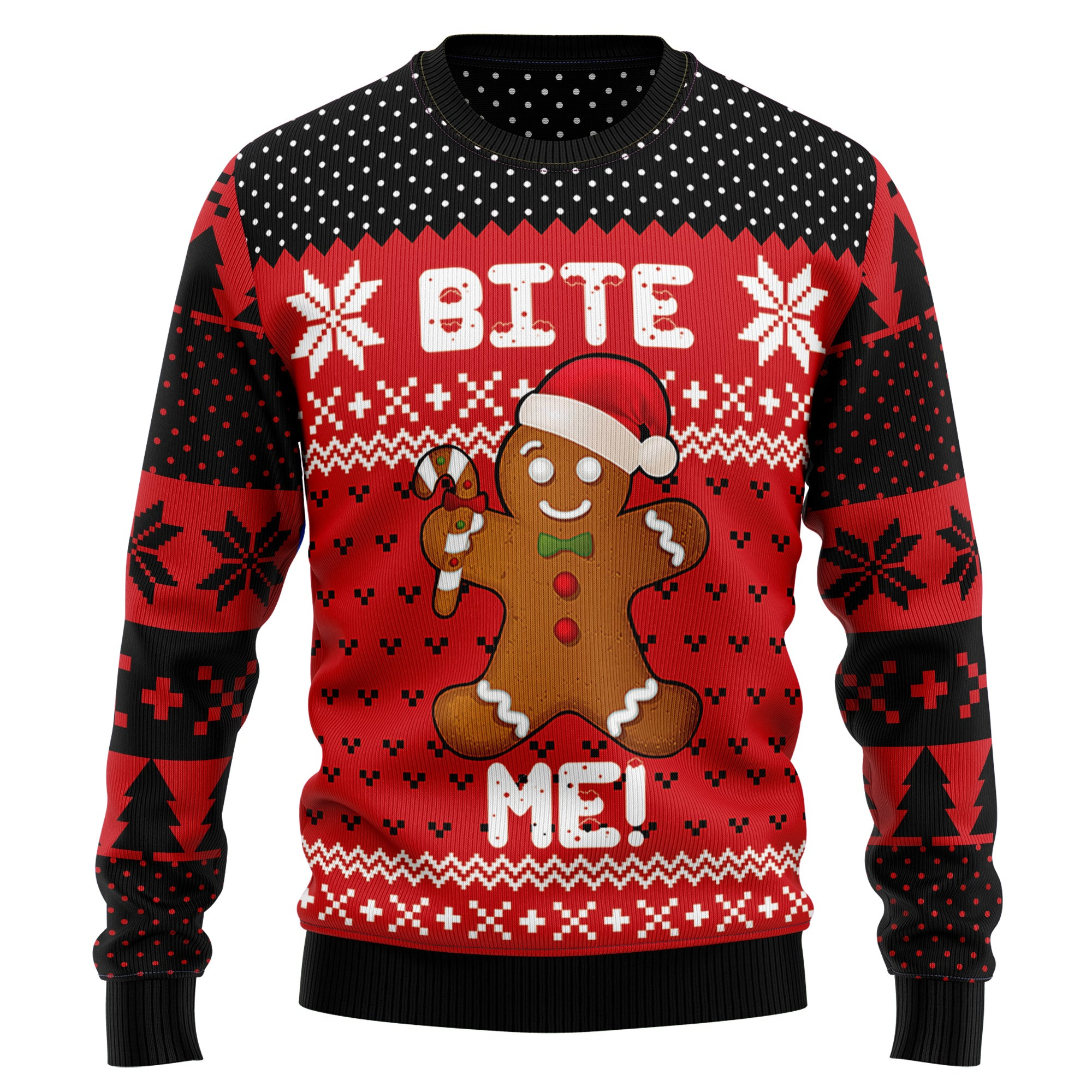 Christmas Bite Me Ugly Christmas Sweater