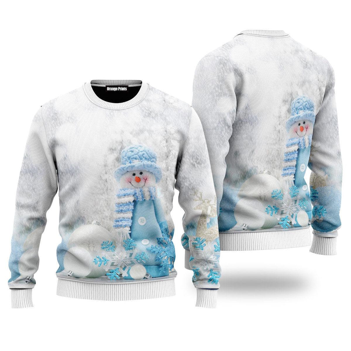 Christmas Blue Snowman Ugly Christmas Sweater Ugly Sweater For Men Women, Holiday Sweater