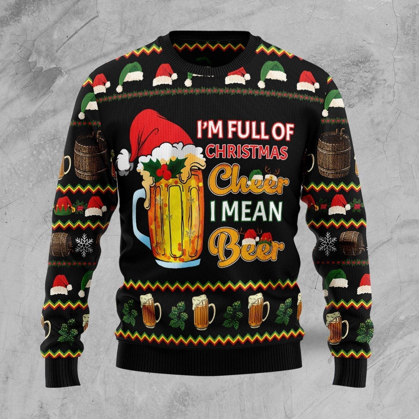 Christmas Cheer Beer Ugly Christmas Sweater Ugly Sweater For Men Women