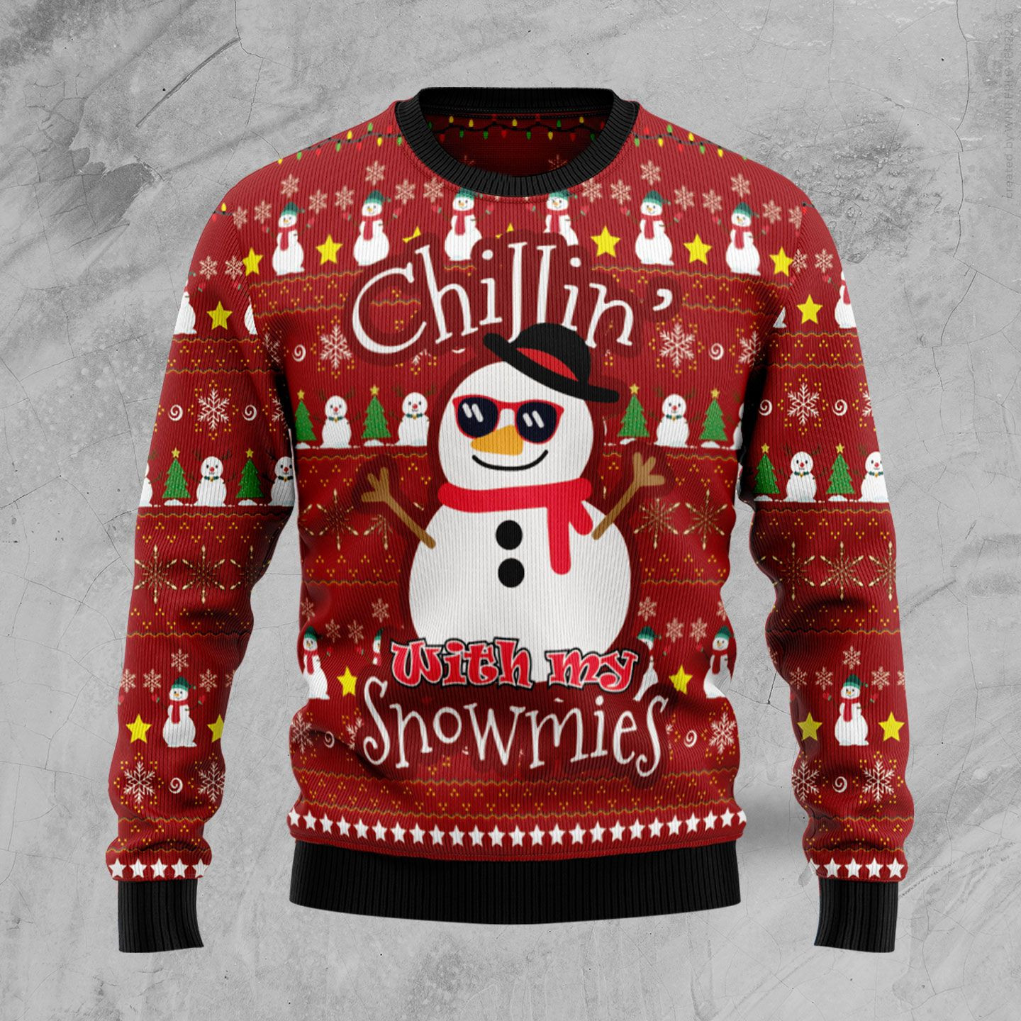 Christmas Chillin With My Snowmies Ugly Christmas Sweater Ugly Sweater For Men Women