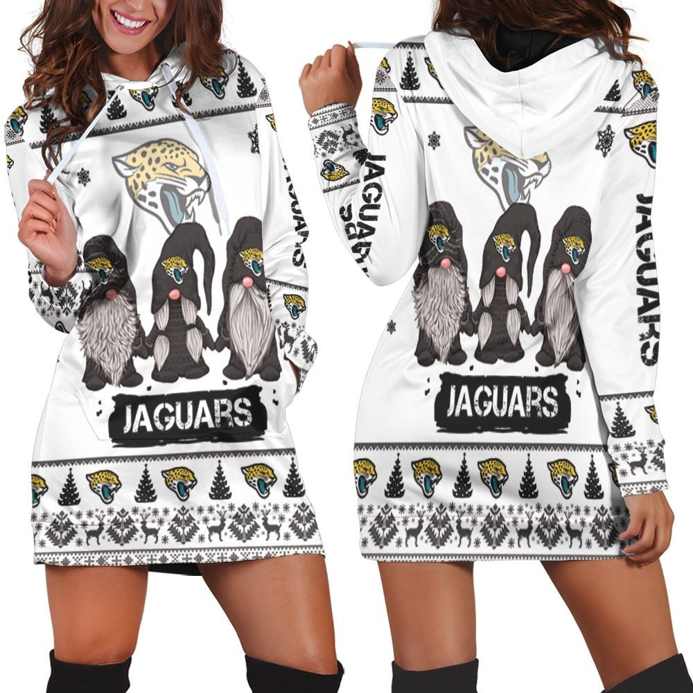 Christmas Gnomes Jacksonville Jaguars Ugly Sweatshirt Christmas 3d Hoodie Dress For Women